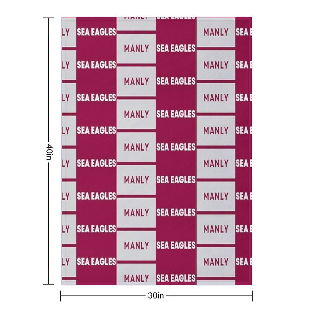 Manly Sea Eagles Rugby League Comfort Throw Blanket