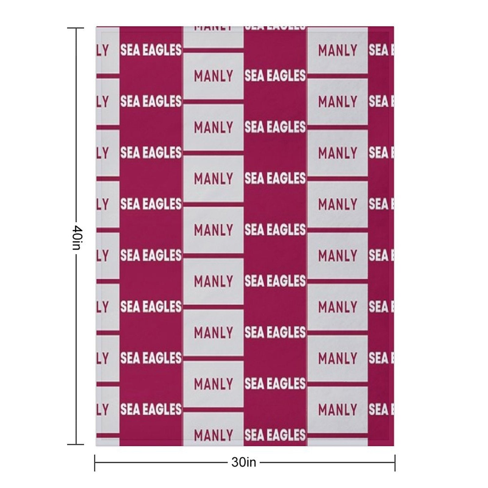 Manly Sea Eagles Rugby League Comfort Throw Blanket