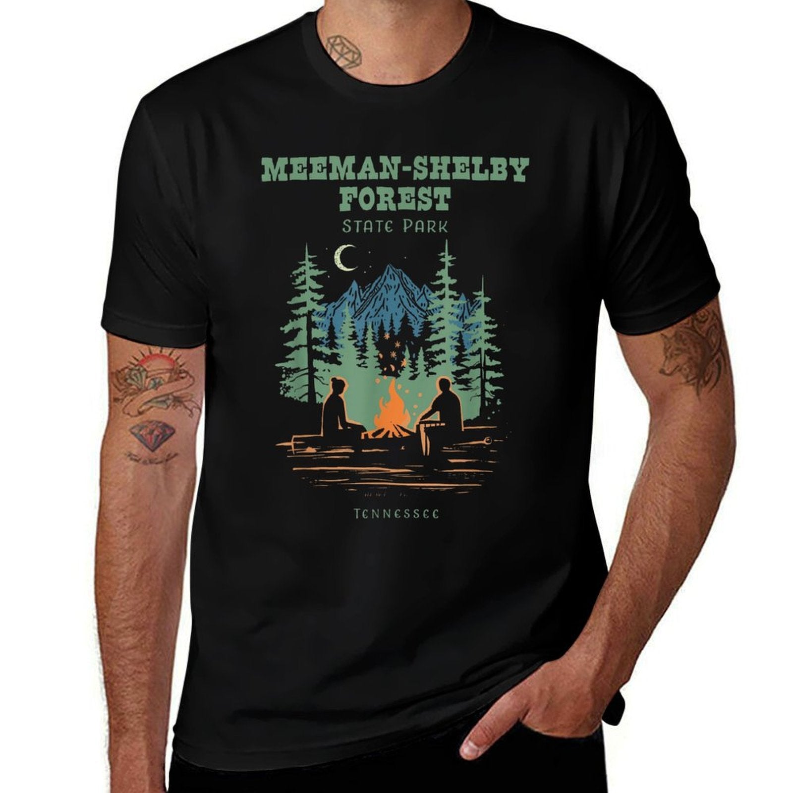 Meeman-Shelby Forest State Park Retro Vintage  Cotton T-Shirt