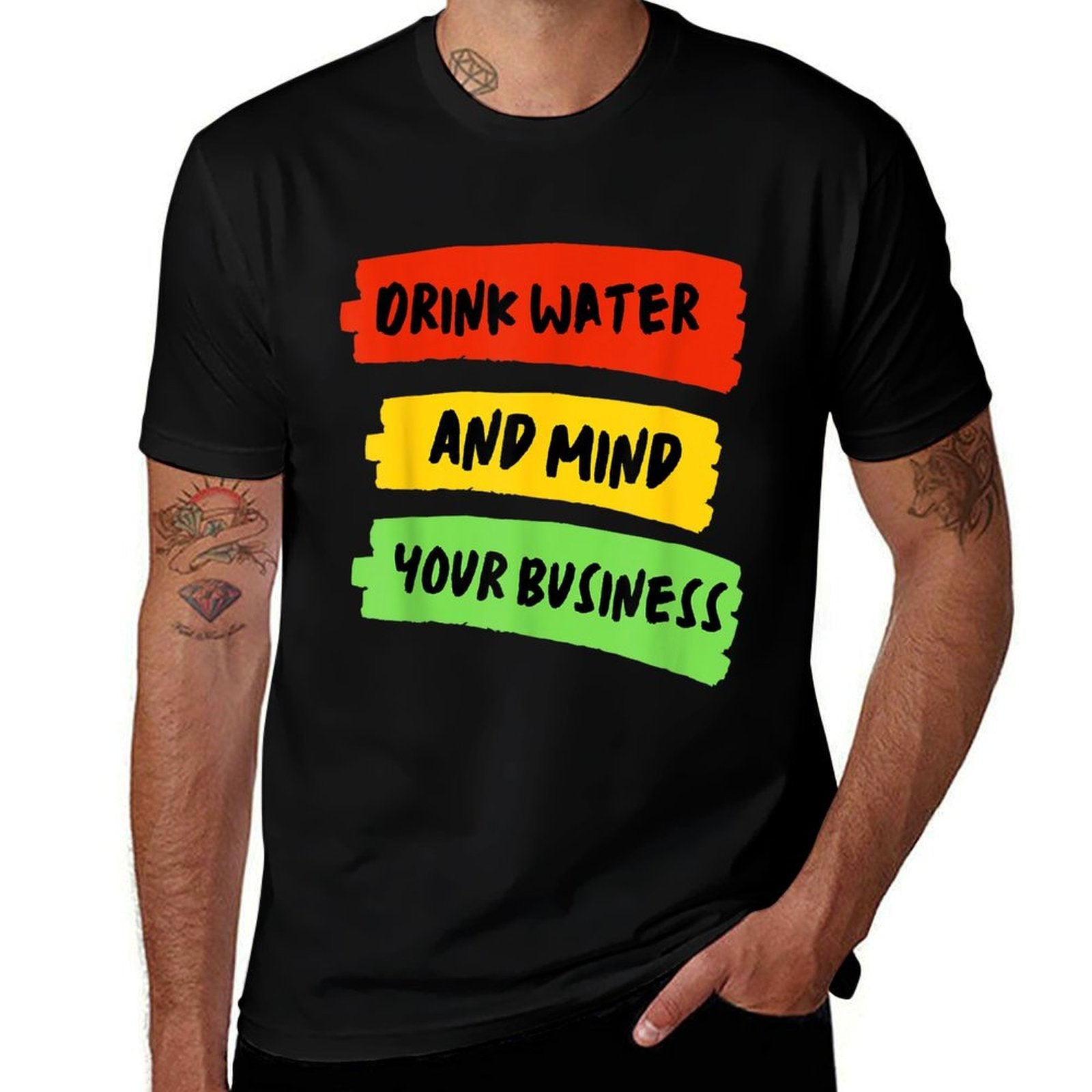 Drink Water  Mind Your Business - Carnival  Stretchy T-Shirt