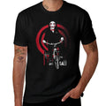 Saw Jigsaw on Bike  Oversized Silhouette T-Shirt