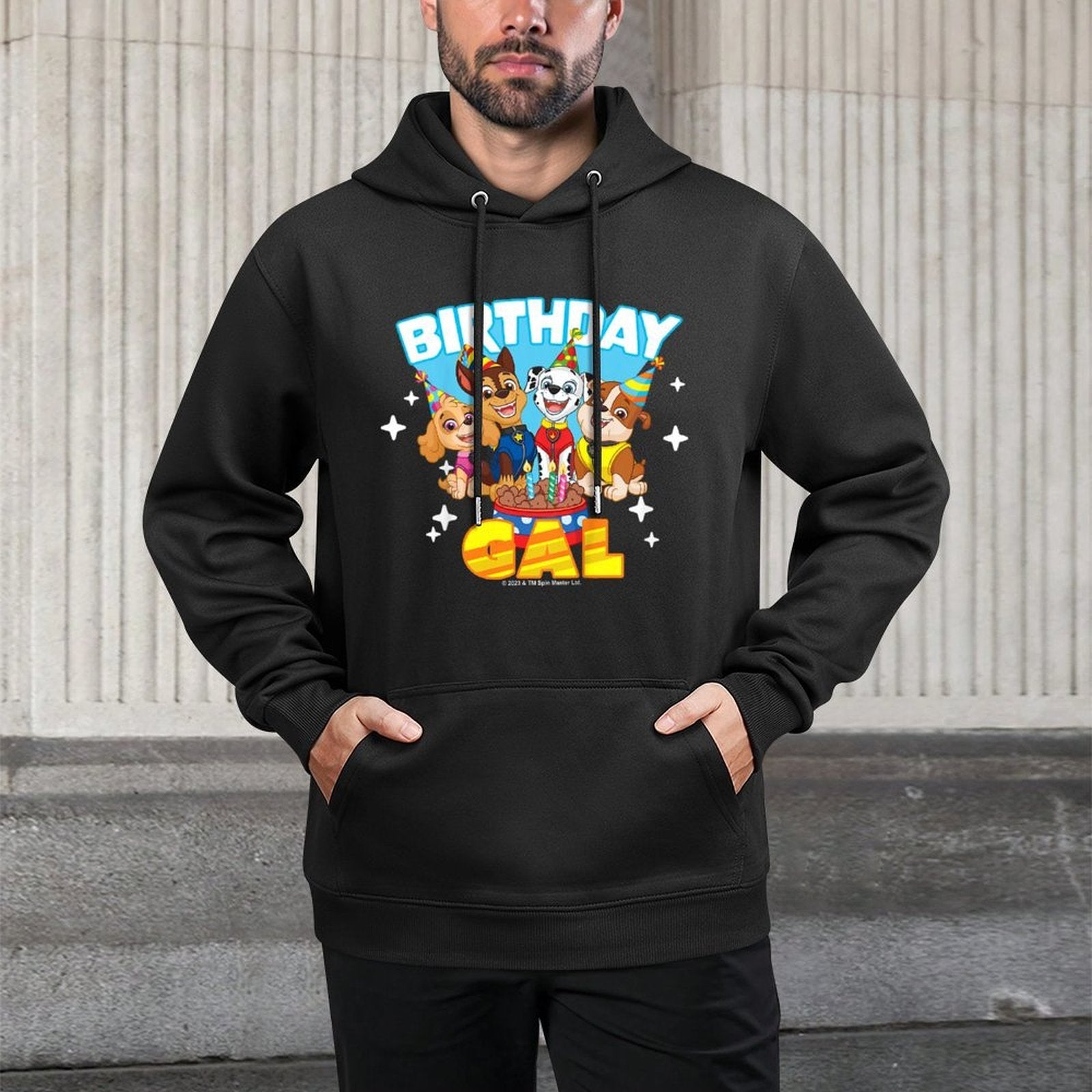 Kids PAW Patrol Birthday Gal Friendly Group Celebration Durable Construction Hoodie
