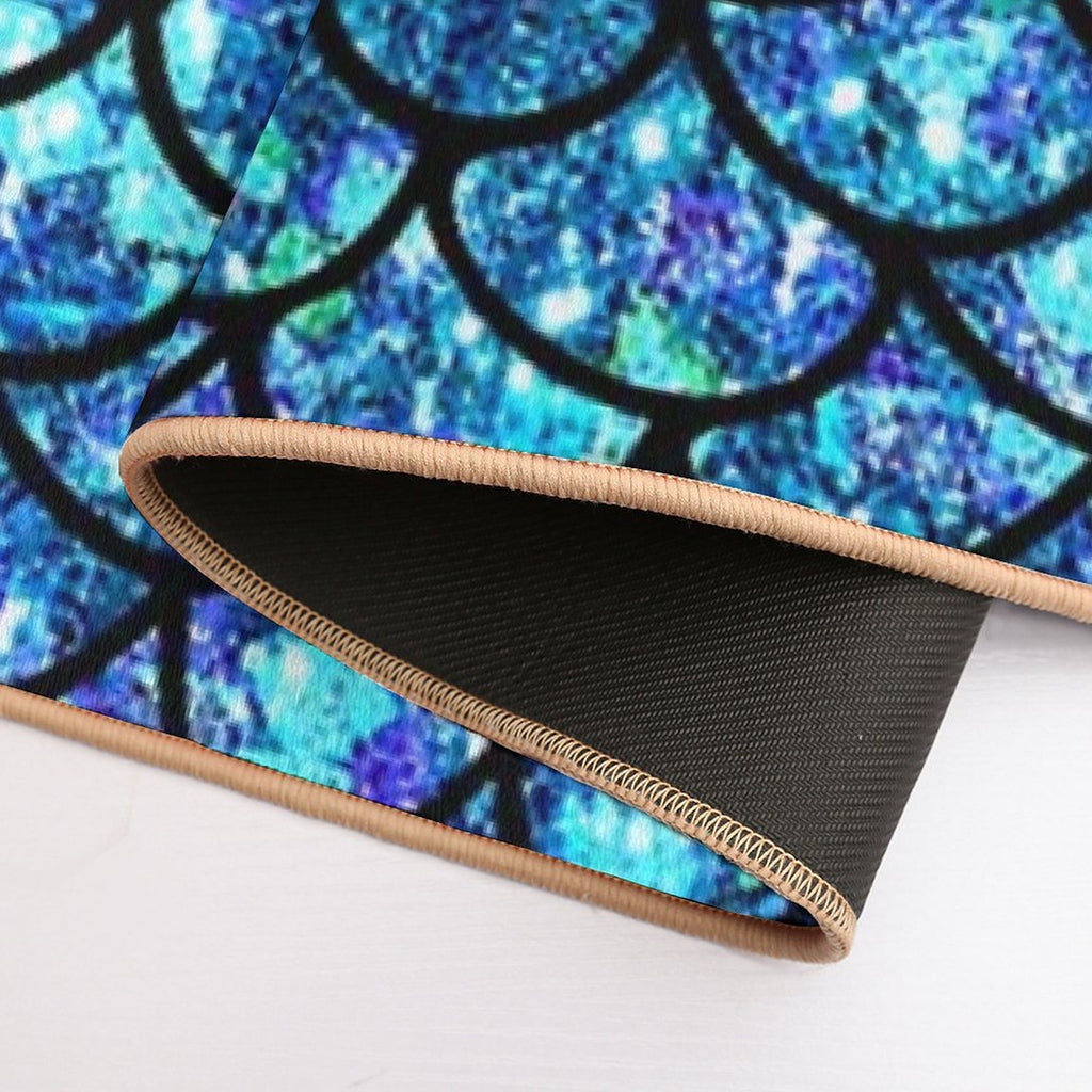 Magical Sparkly Mermaid Scales  Long-Lasting Bath Mat