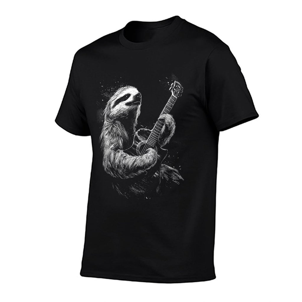 Heavy Metal Sloth  Rock Star Band  Guitarist Guitar  Classic T-Shirt
