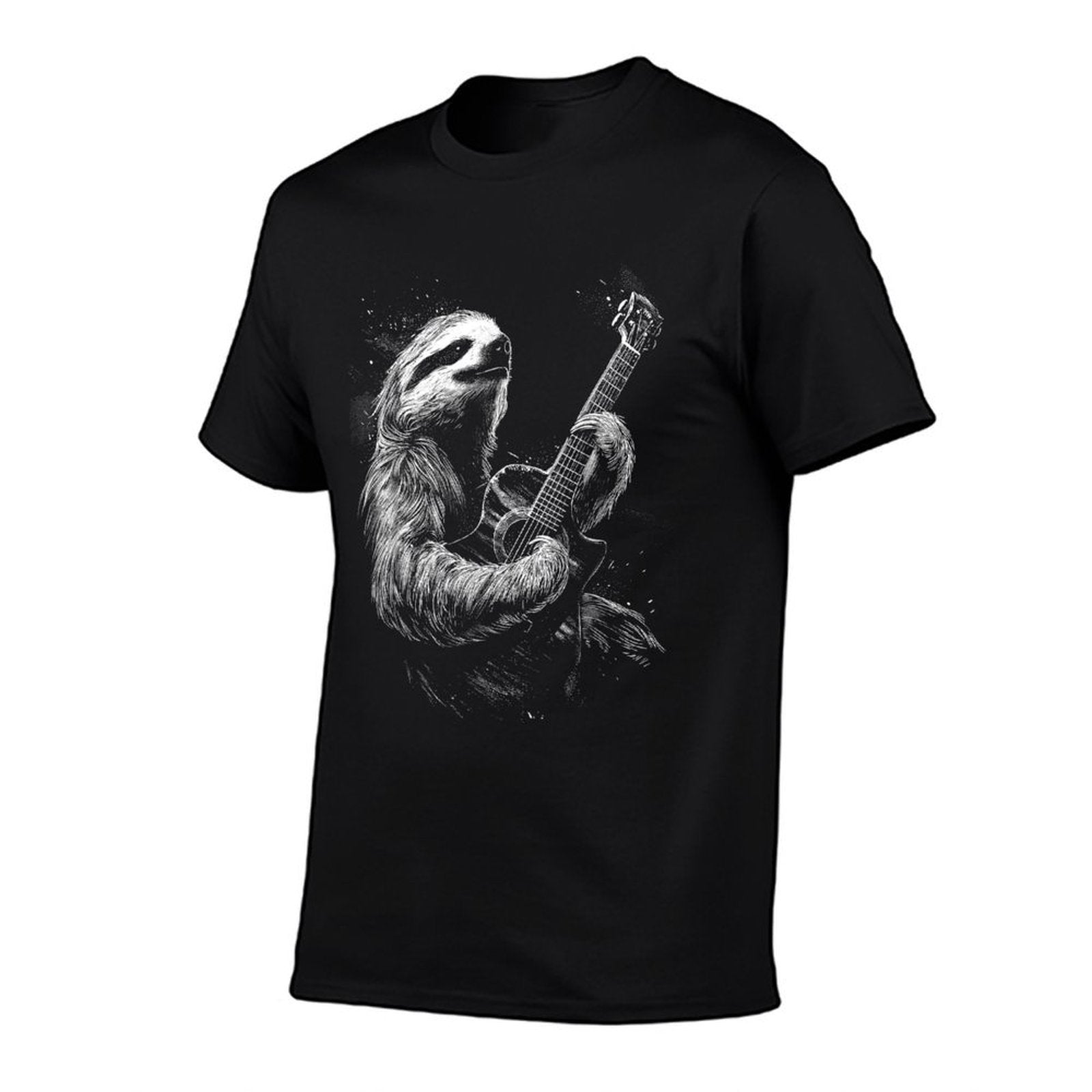 Heavy Metal Sloth  Rock Star Band  Guitarist Guitar  Classic T-Shirt