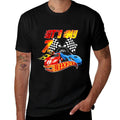 It's My 7th Birthday Kid 7 Year Old Race Car Birthday Racing  Ribbed Collar T-Shirt