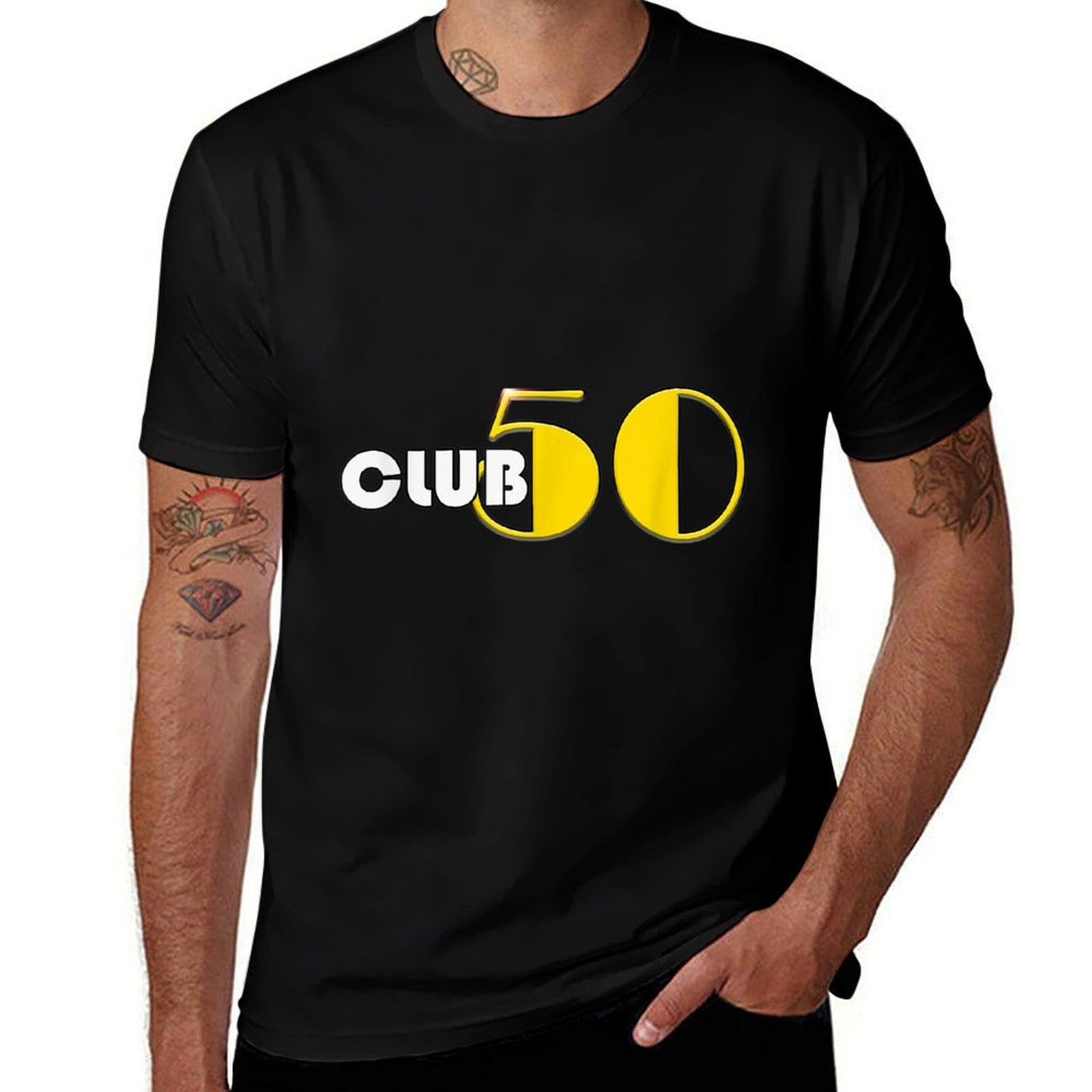 Club 50 Milestone Birthday Fifties 50th T  Polyester Blend T-Shirt