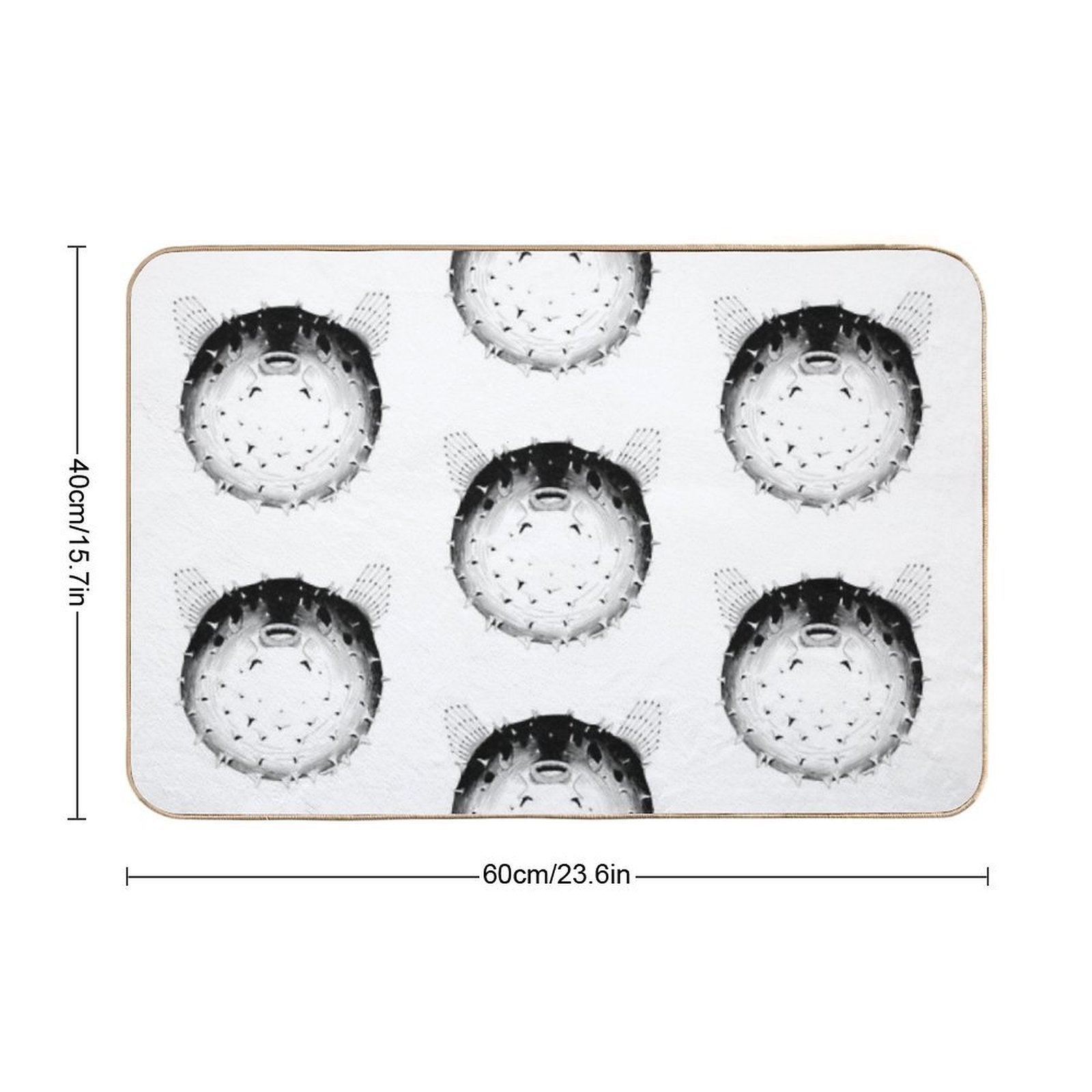 Puffer Fish  Versatile Bath Mat