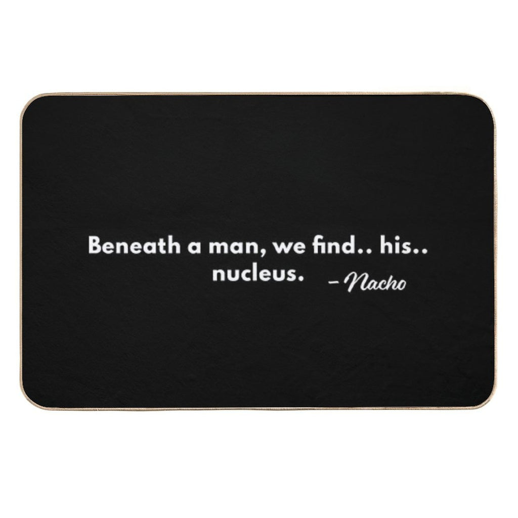 Beneath A Man...  Anti-Trip Bath Mat