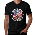 4th Of July Dog Funny Patriotic Red, White  Chihuahua Dog  Vintage-inspired T-Shirt