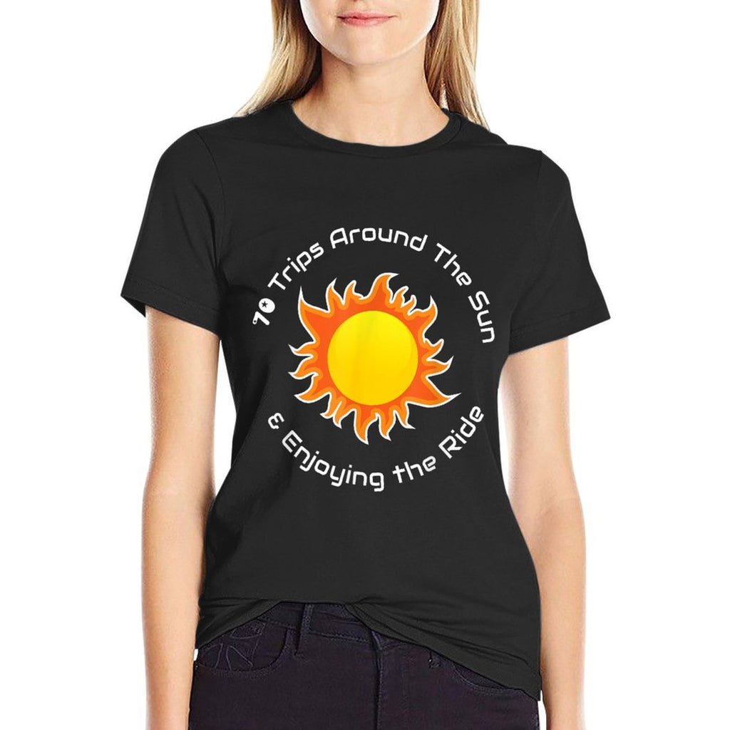 70 Trips Around The Sun 70th Birthday  Quick-drying T-Shirt