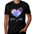 Peace Sign Spiral Love Heart 60S 70S Rainbow Abstract Print  Eco-friendly Material T-Shirt