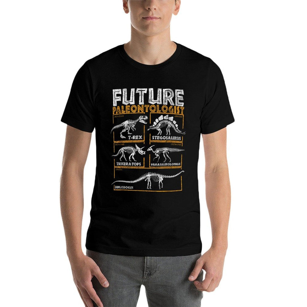 Future Paleontologist Dinosaur Fossil T-Rex Kids Boys Retro  Trendy Pattern T-Shirt