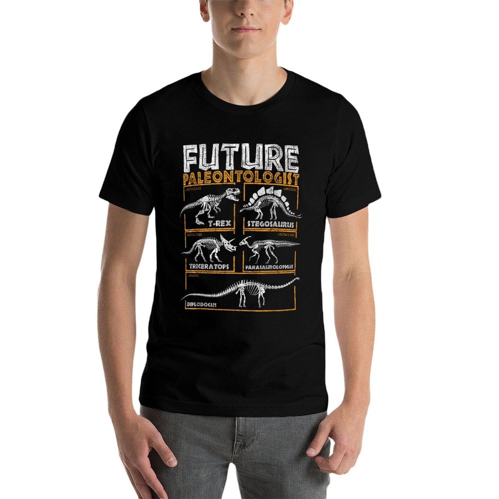 Future Paleontologist Dinosaur Fossil T-Rex Kids Boys Retro  Trendy Pattern T-Shirt