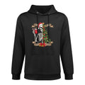 Funny Christmas Skeleton Sorta Merry Sorta Scary Tree Xmas Unisex Design Hoodie