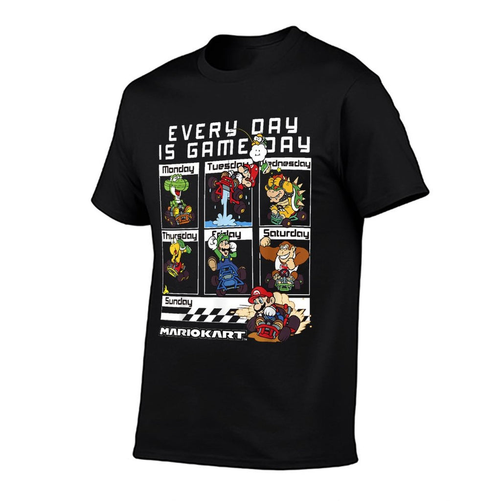 Mario Kart Everyday Is Game Day Group Shot Graphic  Stretchy T-Shirt