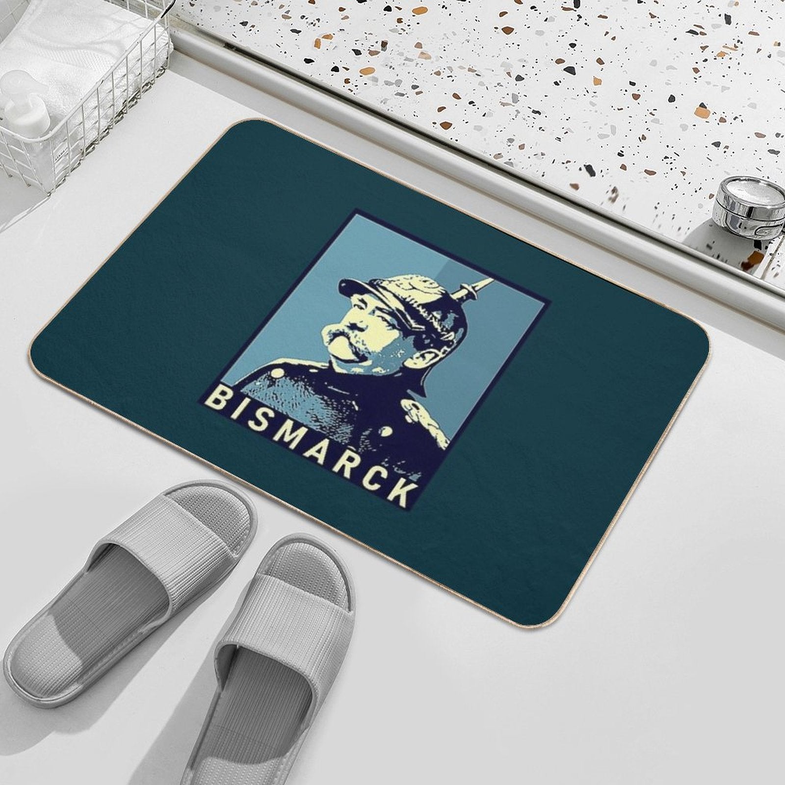 Otto Von Bismarck  Stain-Proof Bath Mat