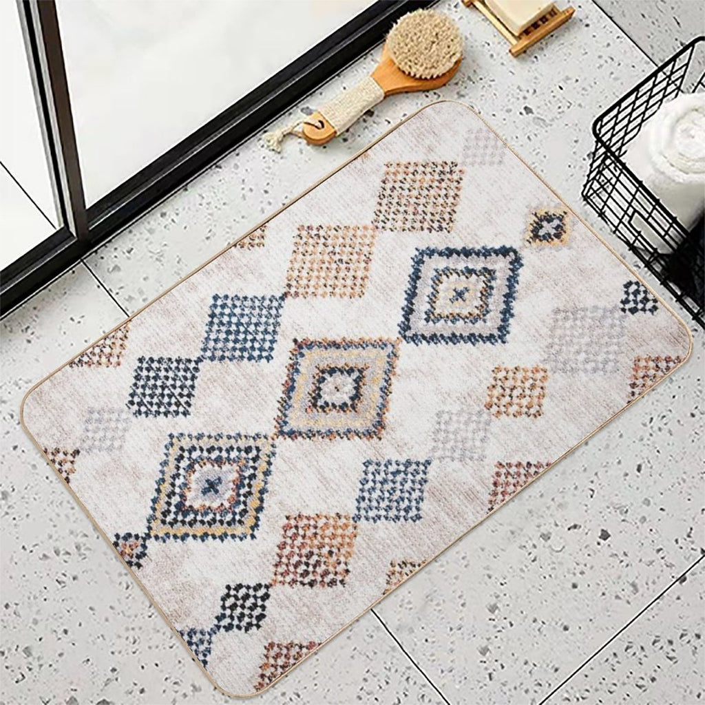 Moroccan Berber Rug Artwork  Toxin-Free Bath Mat