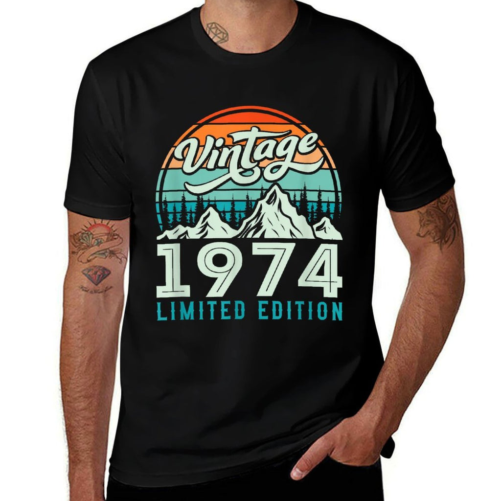 50 Year Old Vintage 1974 Limited Edition 50th Birthday  Slim-fit Cut T-Shirt