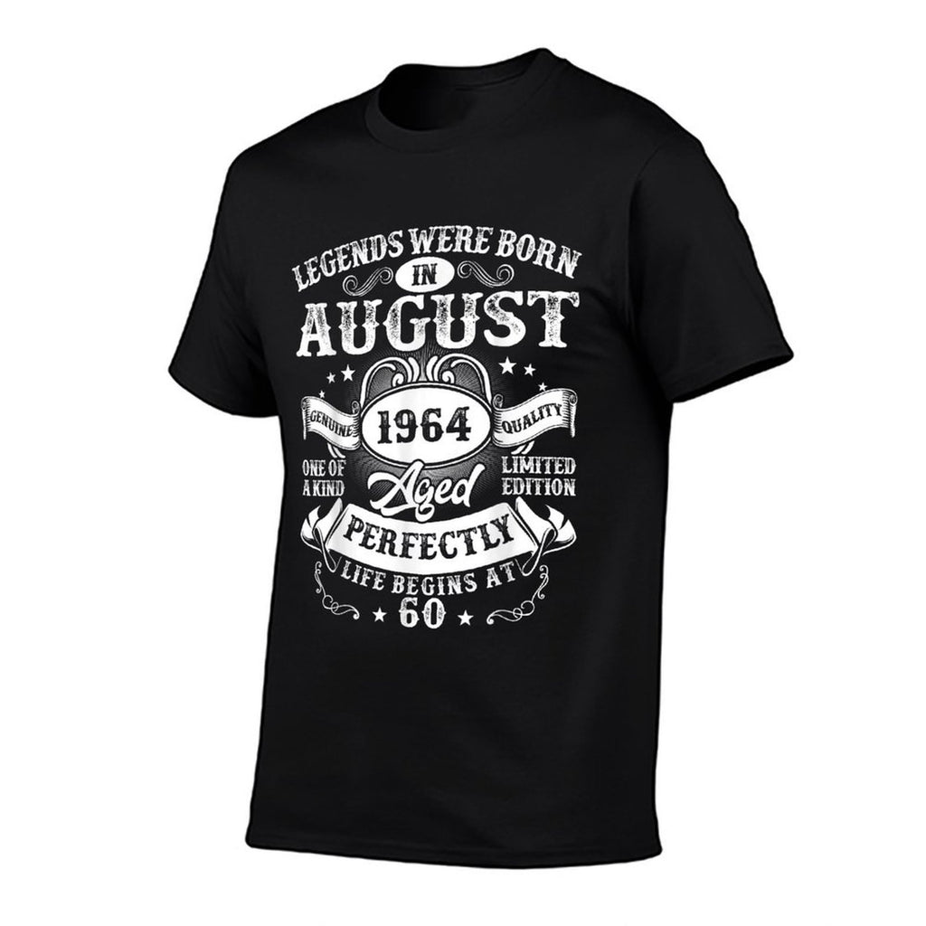 Legends Were Born in August 1964 Vintage 60th Birthday Men  Stretchy T-Shirt