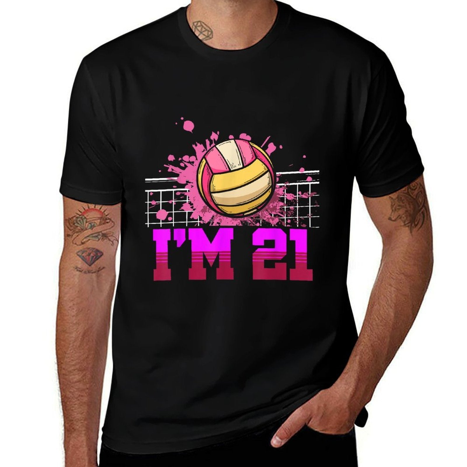 I'm 21 Sports Volleyball Player Adult 21st Birthday  Breathable T-Shirt