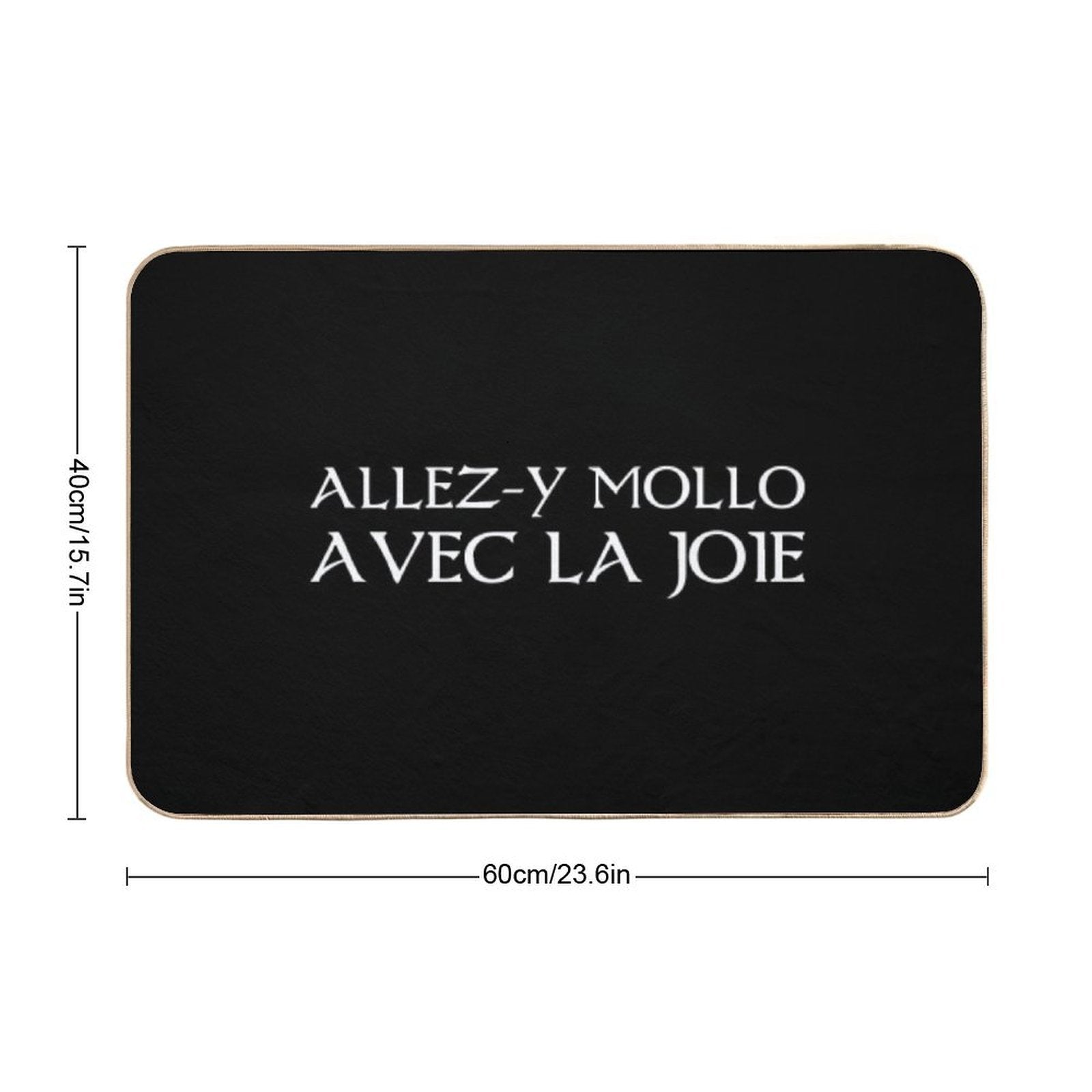 Kaamelott - Take It Easy with Joy  Fade-Resistant Bath Mat