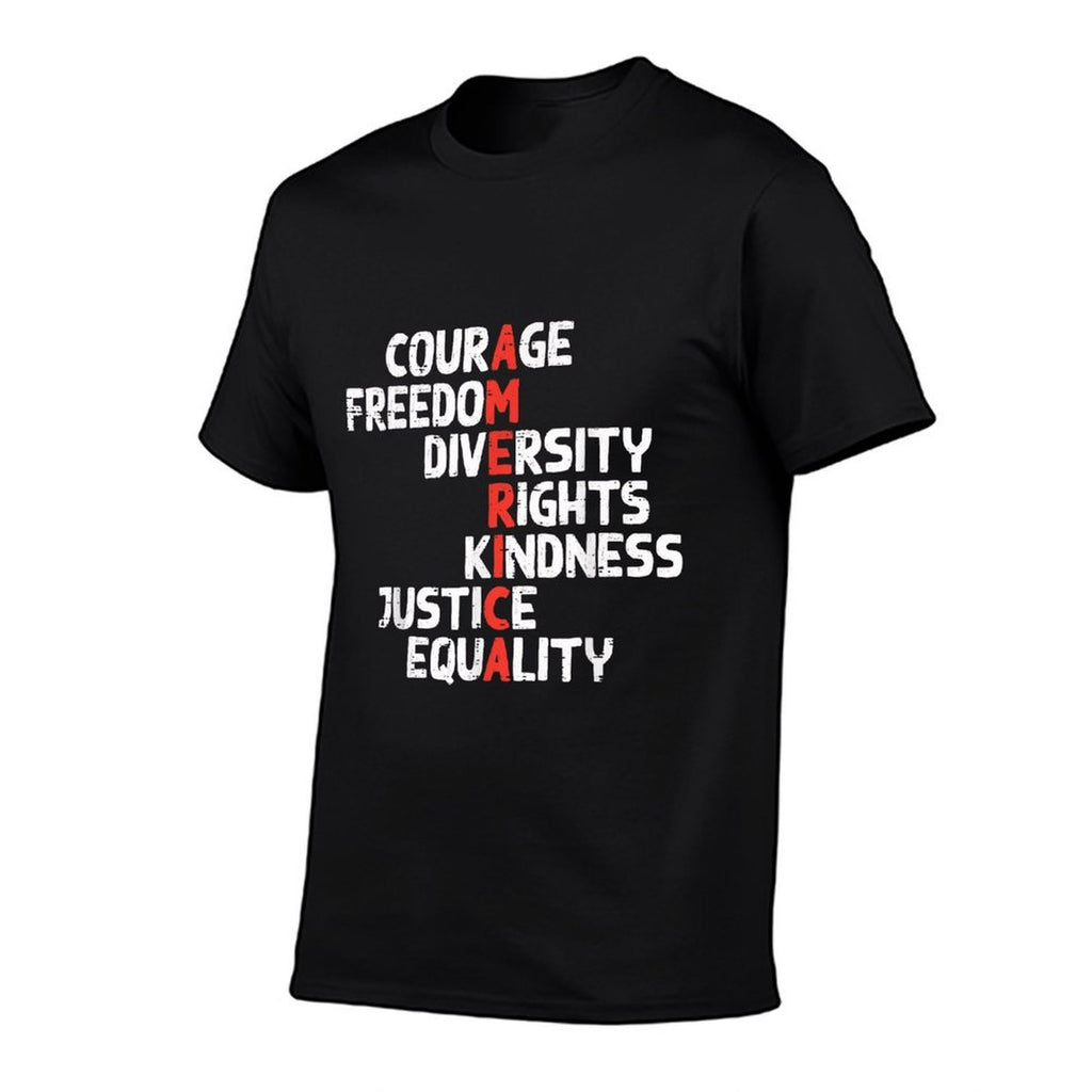 Protest America Courage Freedom Rights Resist Men Women Kids Comfortable T-Shirt