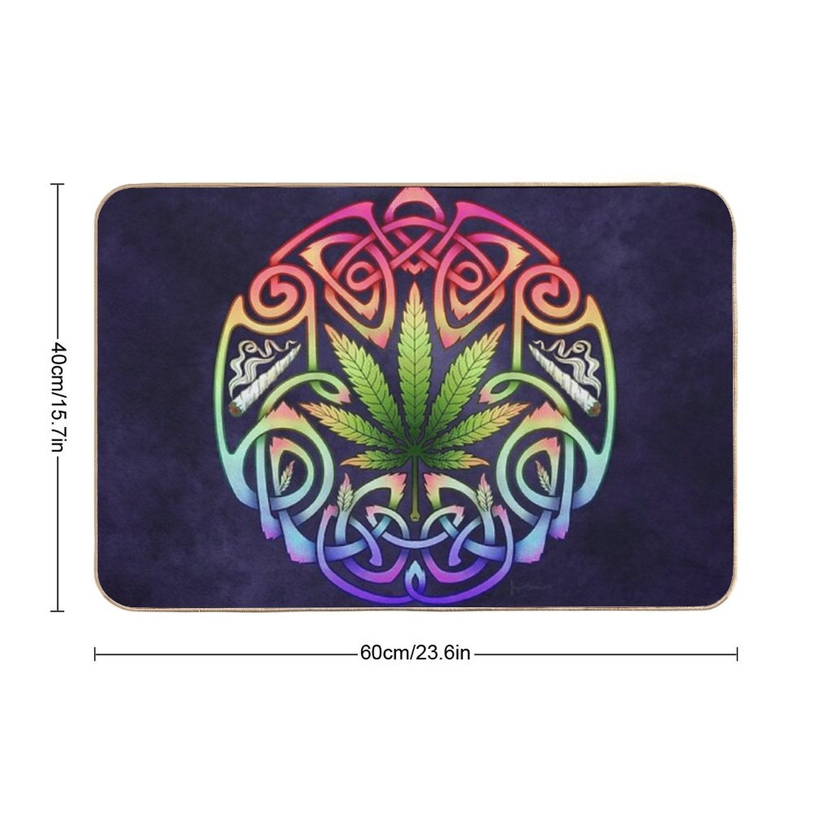 Celtic Cannabis Smokes  Absorbent Bath Mat