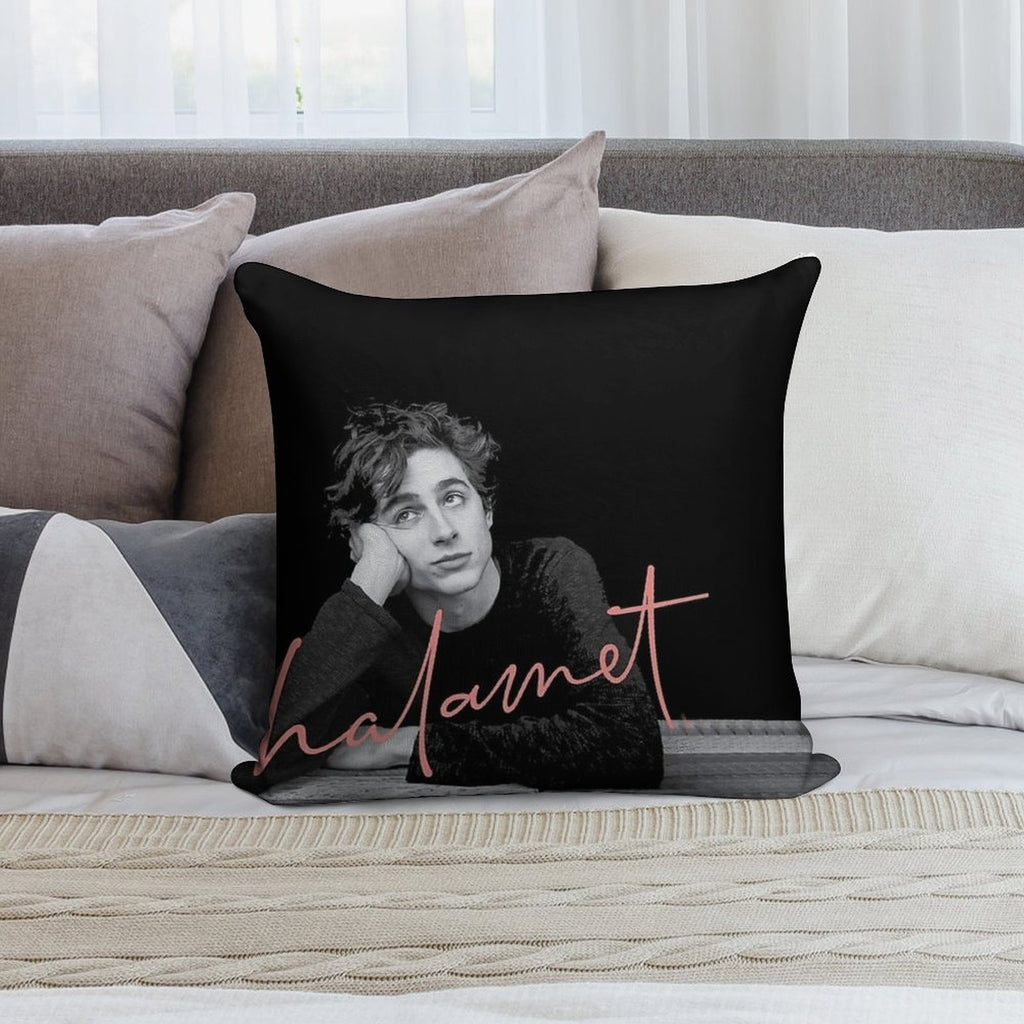 Chalamet Awesome Merch Of Timothee Chalamet Soft Decorative Cover Throw Pillow