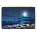Beach Full Moon D20 Dice RPG Night Roleplaying Landscapes  Easy To Clean Bath Mat