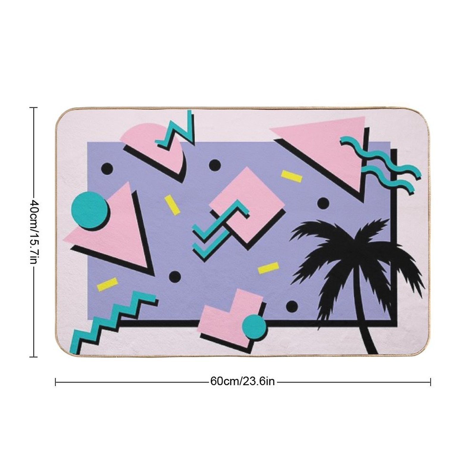 Memphis Pattern 22 - Retro 90s  80s  Multi-Purpose Bath Mat
