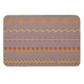 Sewing Stitch Patterns on Textured Fabric Effect Background  Anti-Trip Bath Mat