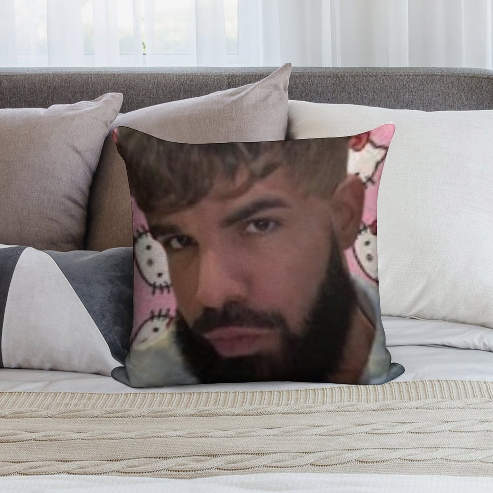 BBL Drake Soft High-Density Material Throw Pillow