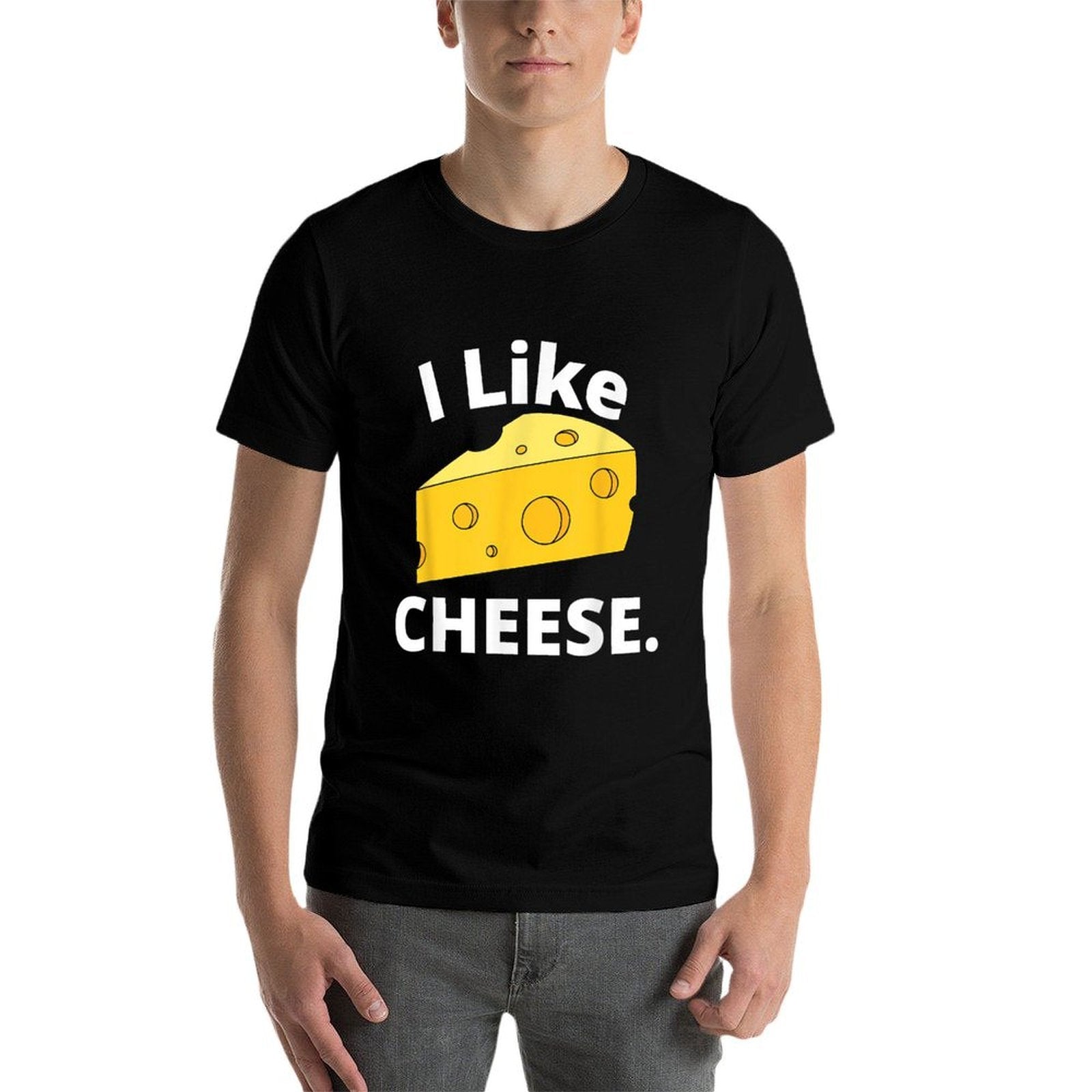I Like Cheese Minimalist Funny  Versatile T-Shirt