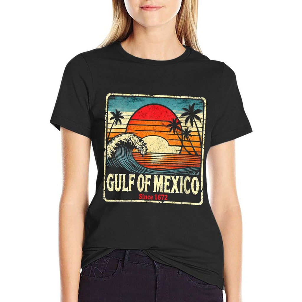 Womens Gulf of Mexico  Vintage-inspired T-Shirt