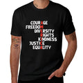 Protest America Courage Freedom Rights Resist Men Women Kids Comfortable T-Shirt