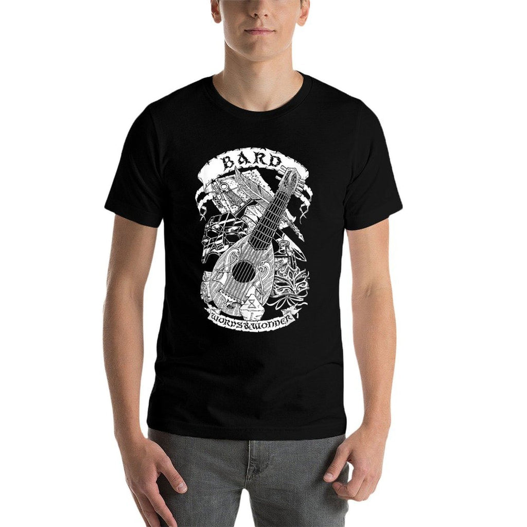 Fantasy RPG - Bard  Heathered Texture T-Shirt