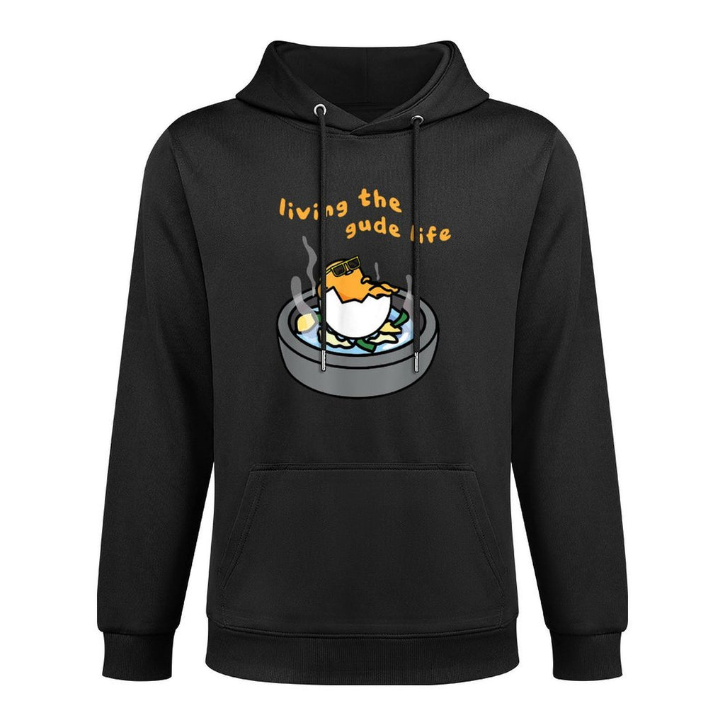 Living The Gude Life Ramen Featuring Gudetama Medium-Weight Fabric Hoodie