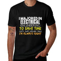 Electrical Engineering Major Gift for Back to School Gift Raglan Baseball  Odor-resistant T-Shirt
