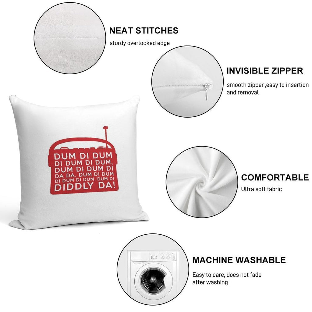 Archers Dum Di Dum Theme Tune Radio Soft Anti-Pilling Throw Pillow