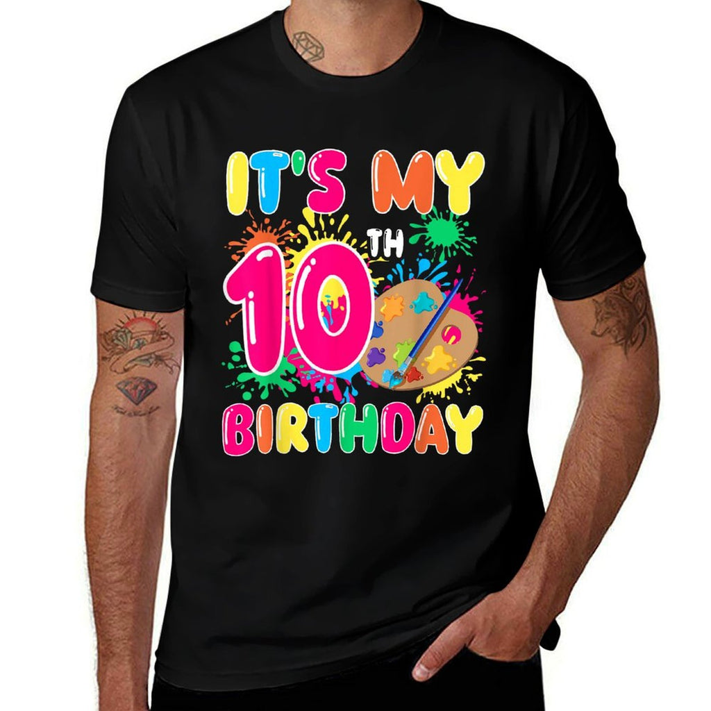 It's My 10th Birthday Painting Art 10 Year Old Bday Artist  Vintage-inspired T-Shirt