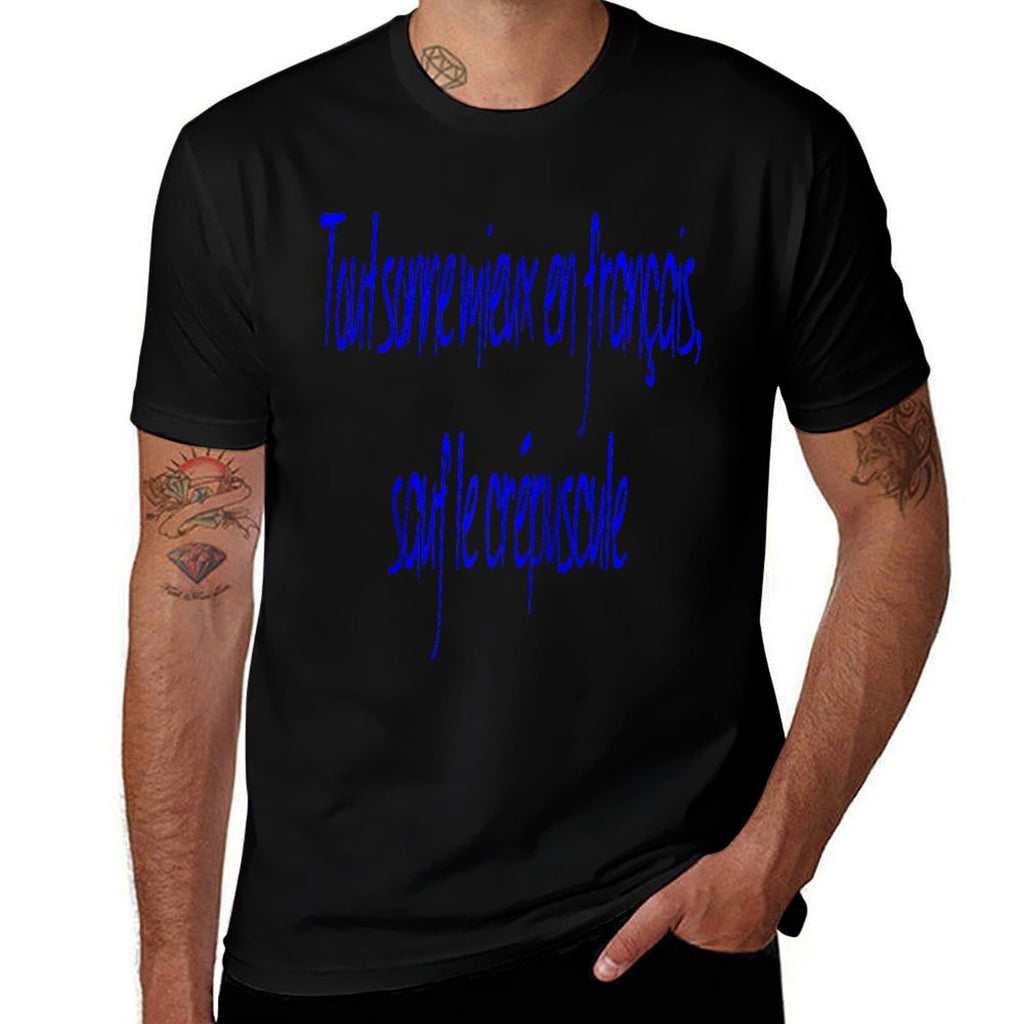 Everything Sounds Better In French, Except Twilight. Raglan Baseball  Cotton T-Shirt
