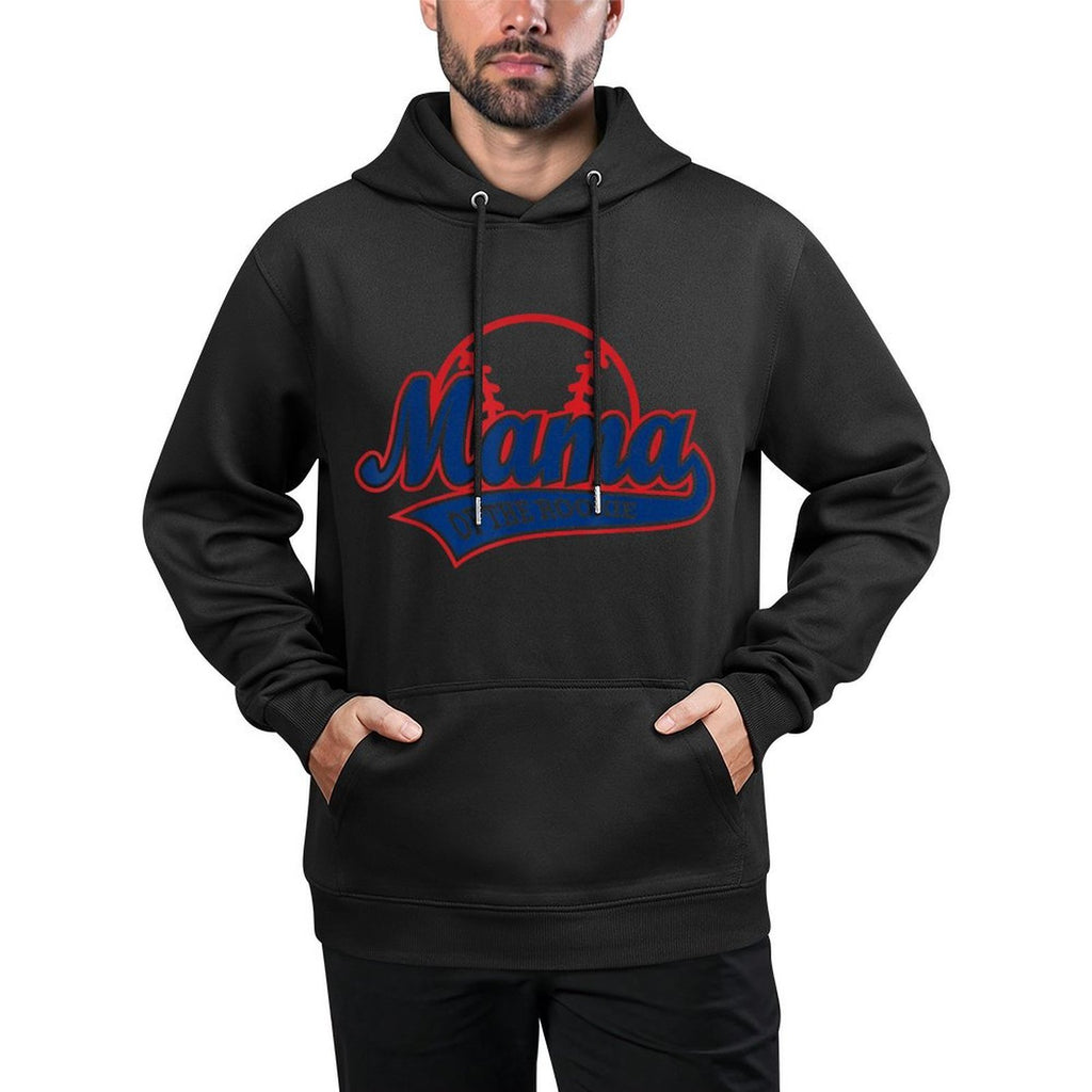 Funny Retro Baseball Mama of The Rookie Easy Care Hoodie