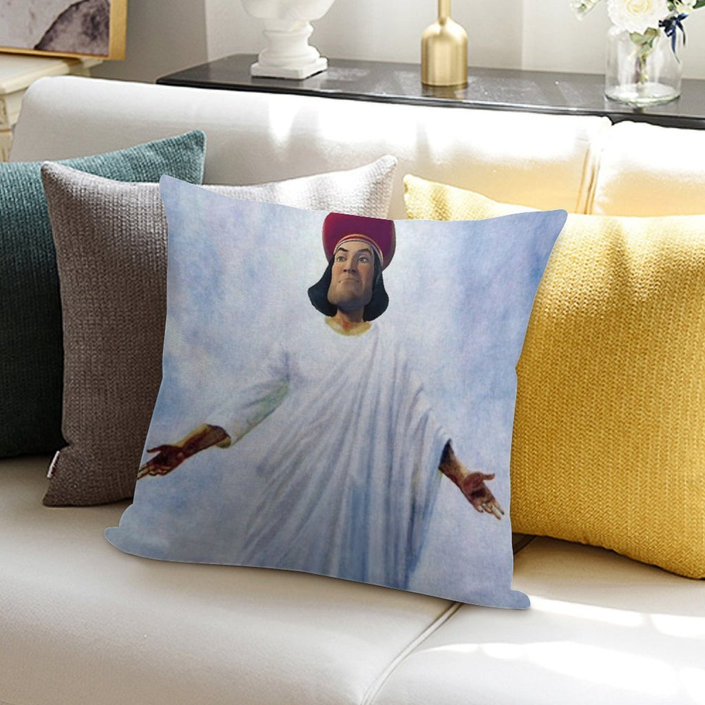 Lord Farquaad As God Soft Gift Ready Throw Pillow