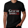 Gulf of USA America Funny USA Flag  Rolled Sleeves T-Shirt