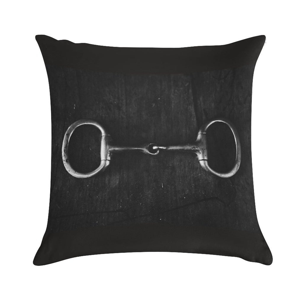 Snaffle Soft Skin-Friendly Throw Pillow