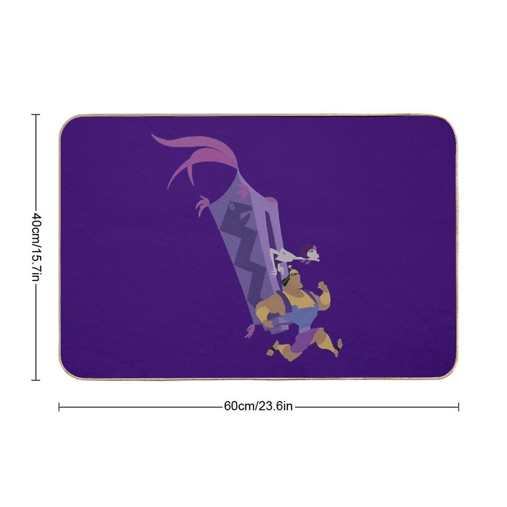 Minimalist Kronk And Yzma Durable Bath Mat