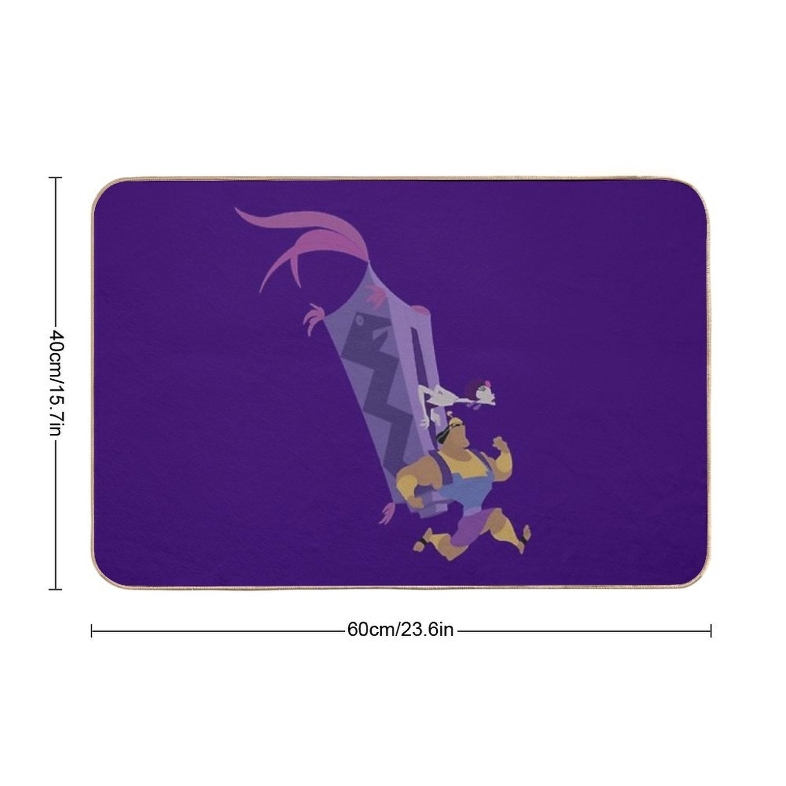 Minimalist Kronk And Yzma Durable Bath Mat