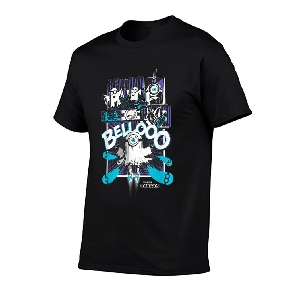 Minions Ghost Bello Halloween  Rolled Sleeves T-Shirt