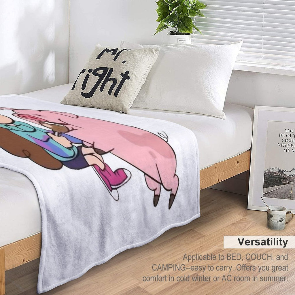 Mabel & Waddles, Gravity Falls Premium Throw Blanket